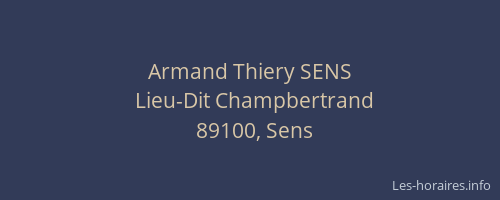 Armand Thiery SENS