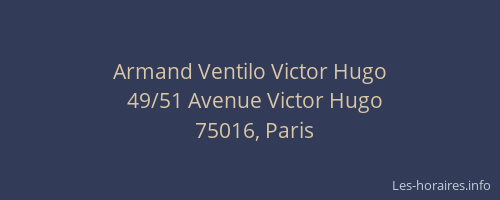 Armand Ventilo Victor Hugo