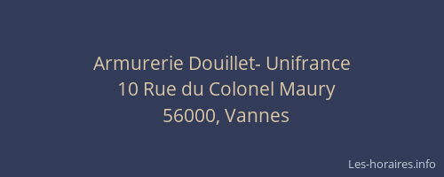 Armurerie Douillet- Unifrance