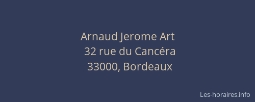 Arnaud Jerome Art