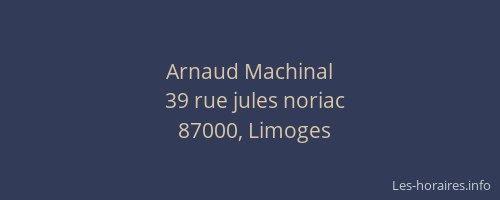 Arnaud Machinal