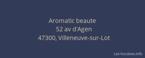 Aromatic beaute