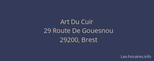 Art Du Cuir