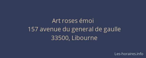 Art roses émoi