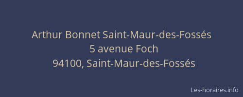 Arthur Bonnet Saint-Maur-des-Fossés