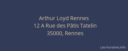 Arthur Loyd Rennes