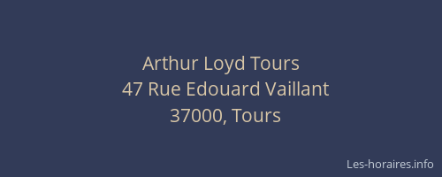 Arthur Loyd Tours