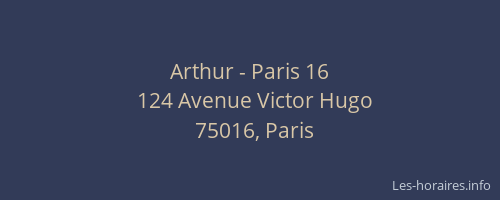 Arthur - Paris 16