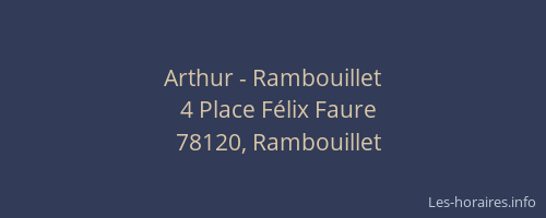 Arthur - Rambouillet