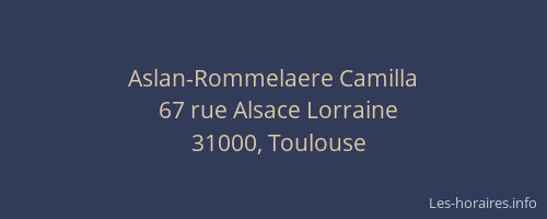 Aslan-Rommelaere Camilla