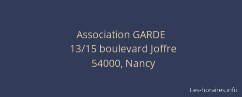 Association GARDE