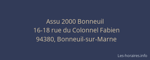 Assu 2000 Bonneuil