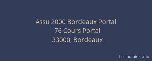 Assu 2000 Bordeaux Portal