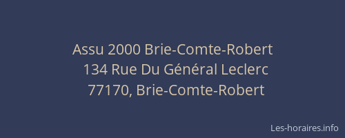Assu 2000 Brie-Comte-Robert