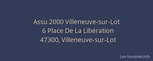 Assu 2000 Villeneuve-sur-Lot