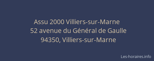 Assu 2000 Villiers-sur-Marne