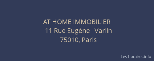 AT HOME IMMOBILIER