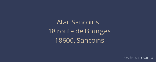 Atac Sancoins