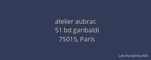 atelier aubrac