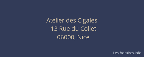 Atelier des Cigales