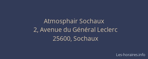 Atmosphair Sochaux