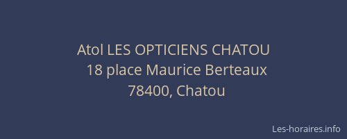 Atol LES OPTICIENS CHATOU