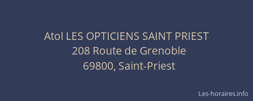 Atol LES OPTICIENS SAINT PRIEST