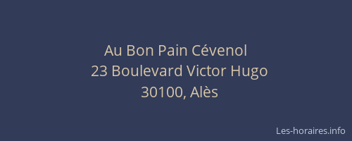 Au Bon Pain Cévenol