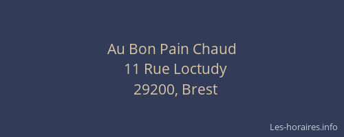 Au Bon Pain Chaud