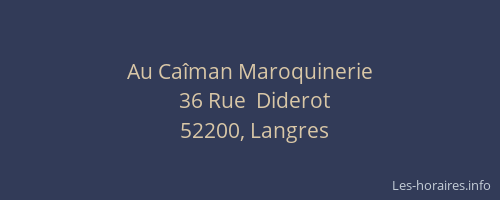 Au Caîman Maroquinerie