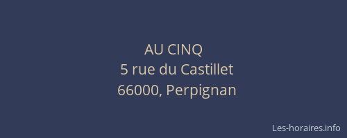 AU CINQ