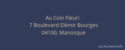 Au Coin Fleuri