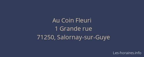 Au Coin Fleuri