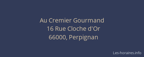 Au Cremier Gourmand