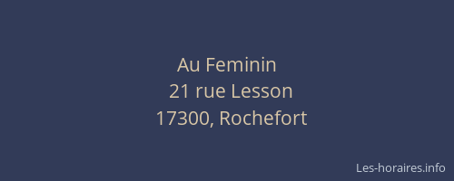 Au Feminin