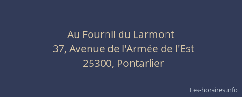 Au Fournil du Larmont