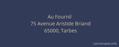 Au Fournil