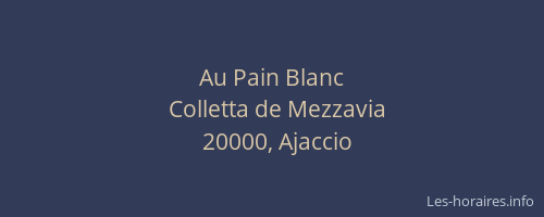 Au Pain Blanc