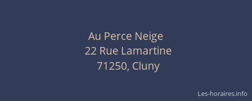 Au Perce Neige