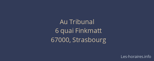 Au Tribunal