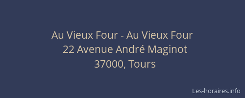 Au Vieux Four - Au Vieux Four