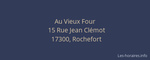 Au Vieux Four