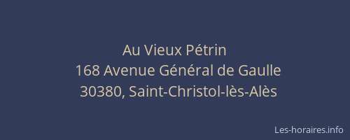 Au Vieux Pétrin