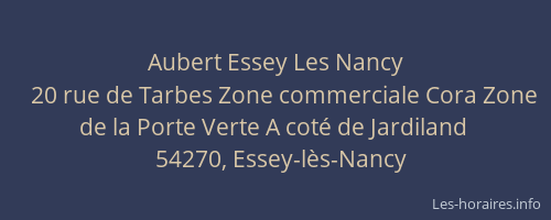 Aubert Essey Les Nancy