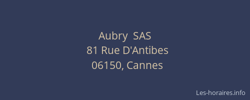 Aubry  SAS