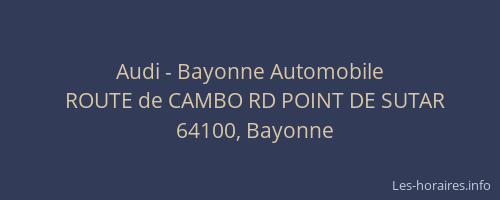 Audi - Bayonne Automobile