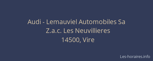 Audi - Lemauviel Automobiles Sa