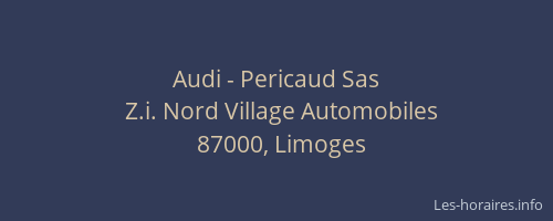 Audi - Pericaud Sas
