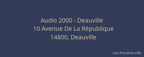 Audio 2000 - Deauville