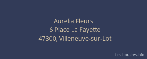 Aurelia Fleurs